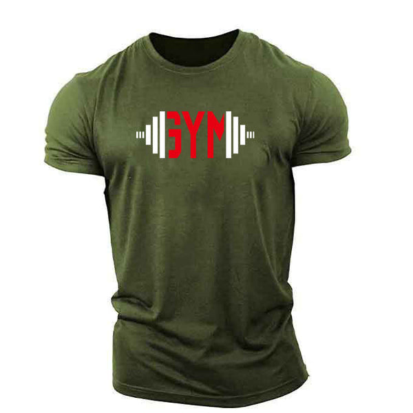 Popular Male Style GYM Muscle Brother Short Sleeves