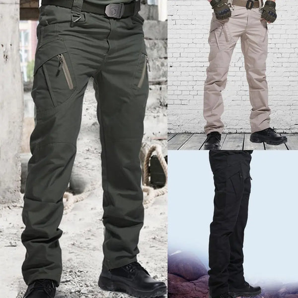 Men's Tactical Pants Multi Pocket Elastic Military Trousers Male Casual Autumn Spring Cargo Pants For Men Slim  for Outdoor
