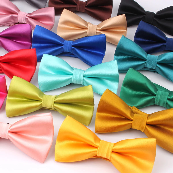 (N) Candy Color Bow Tie Shirts Bowtie For Men Business Wedding Bowknot Adult Solid Bow Ties Butterfly Suits Bowties