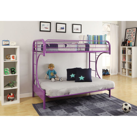 (N ) Eclipse Bunk Bed (Twin/Full/Futon) in Purple 02091PU