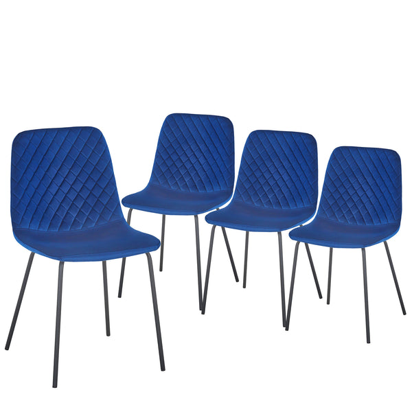 AEX Dining Chair set of 4 PCS（BLUE) Modern Style New Technology Suitable for restaurants, cafes, taverns, offices, living rooms, reception rooms.Simple structure, easy tallation.