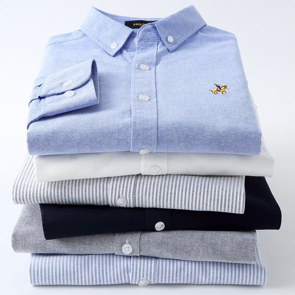 (N) Cotton Oxford Striped Shirts