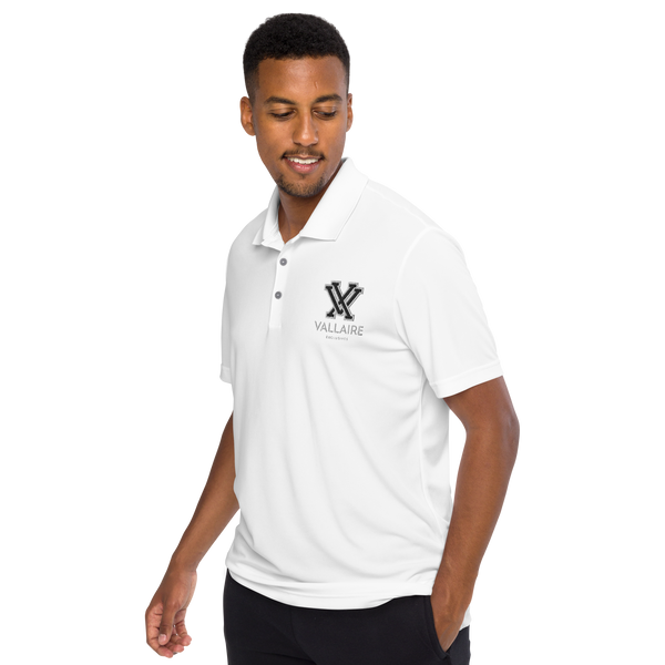 Exclusive + Adidas white performance polo shirt
